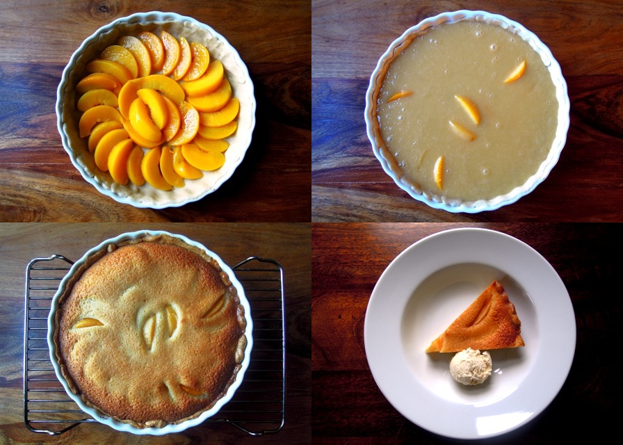 The four stages of peach pie
