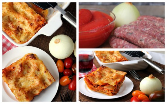 sausage-lasagne