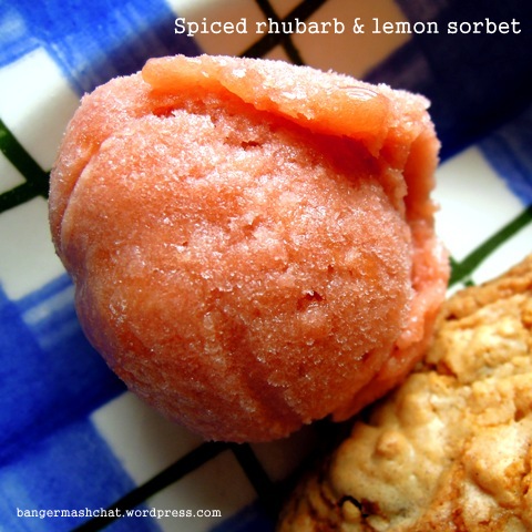 rhubarb lemon sorbet