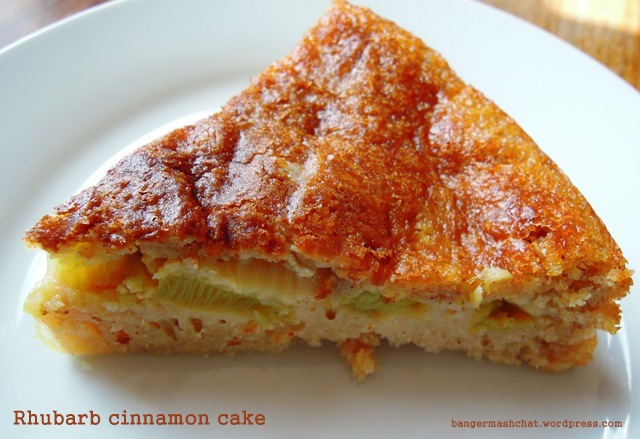 rhubarb cinnamon cake