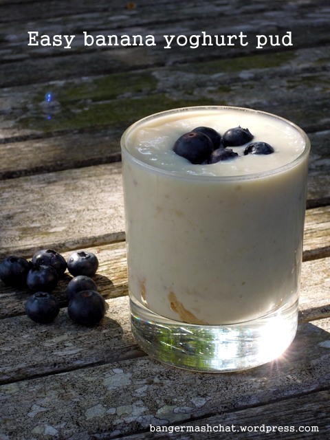 easy banana yoghurt pud