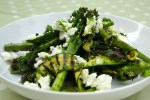 Well Worn Whisk: Chargrilled courgette and purple sprouting broccoli with feta