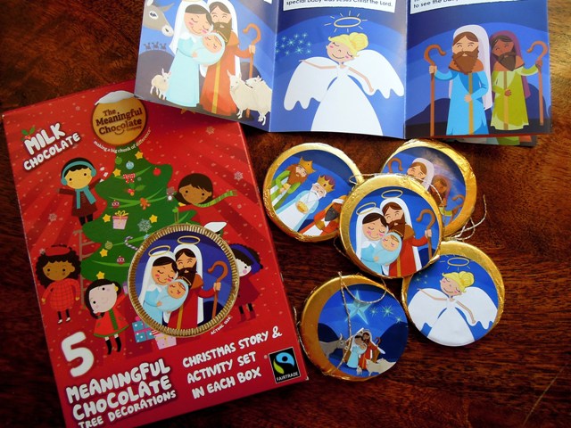 meaningful chocolate tree decorations