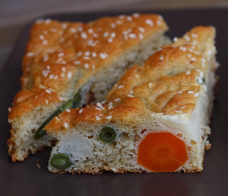 savoury vegetable cake