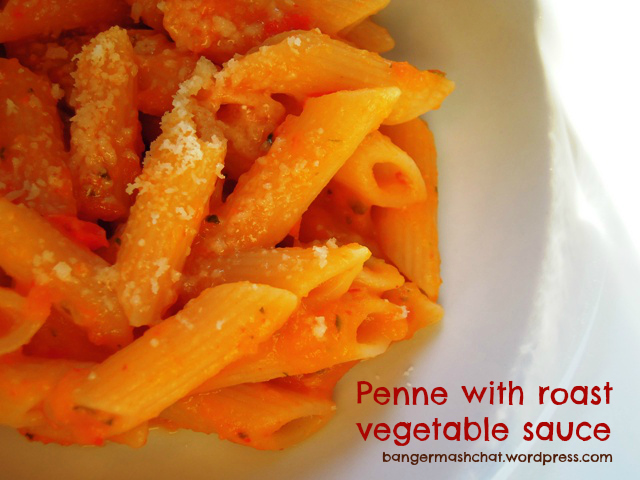 roast vegetable sauce for pasta
