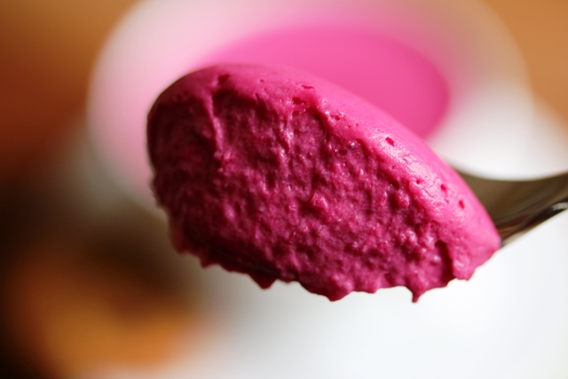 white chocolate beetroot cardamom mousse 3