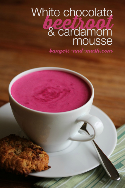 white chocolate beetroot cardamom mousse 4 text