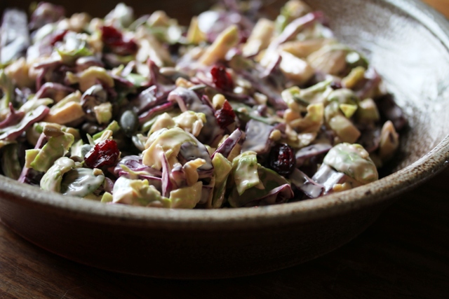 brussels sprout and red cabbage slaw2 web