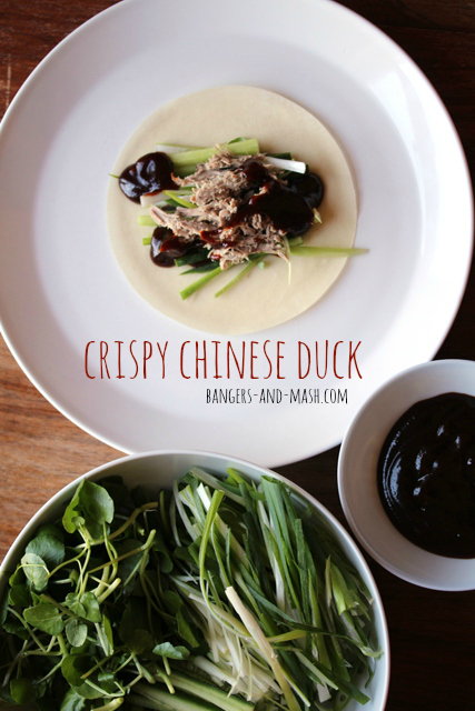 Crispy Chinese Duck Pancakes text