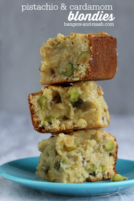 Blondie cardamom pistachio