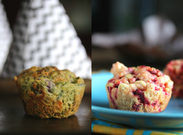 Healthy Halloween Muffins Collage