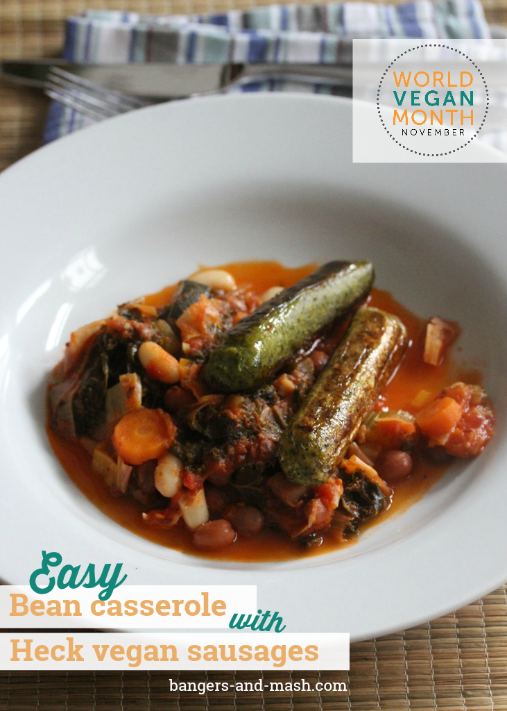 bean casserole and vegan HECK sausages 3.jpg